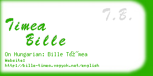 timea bille business card